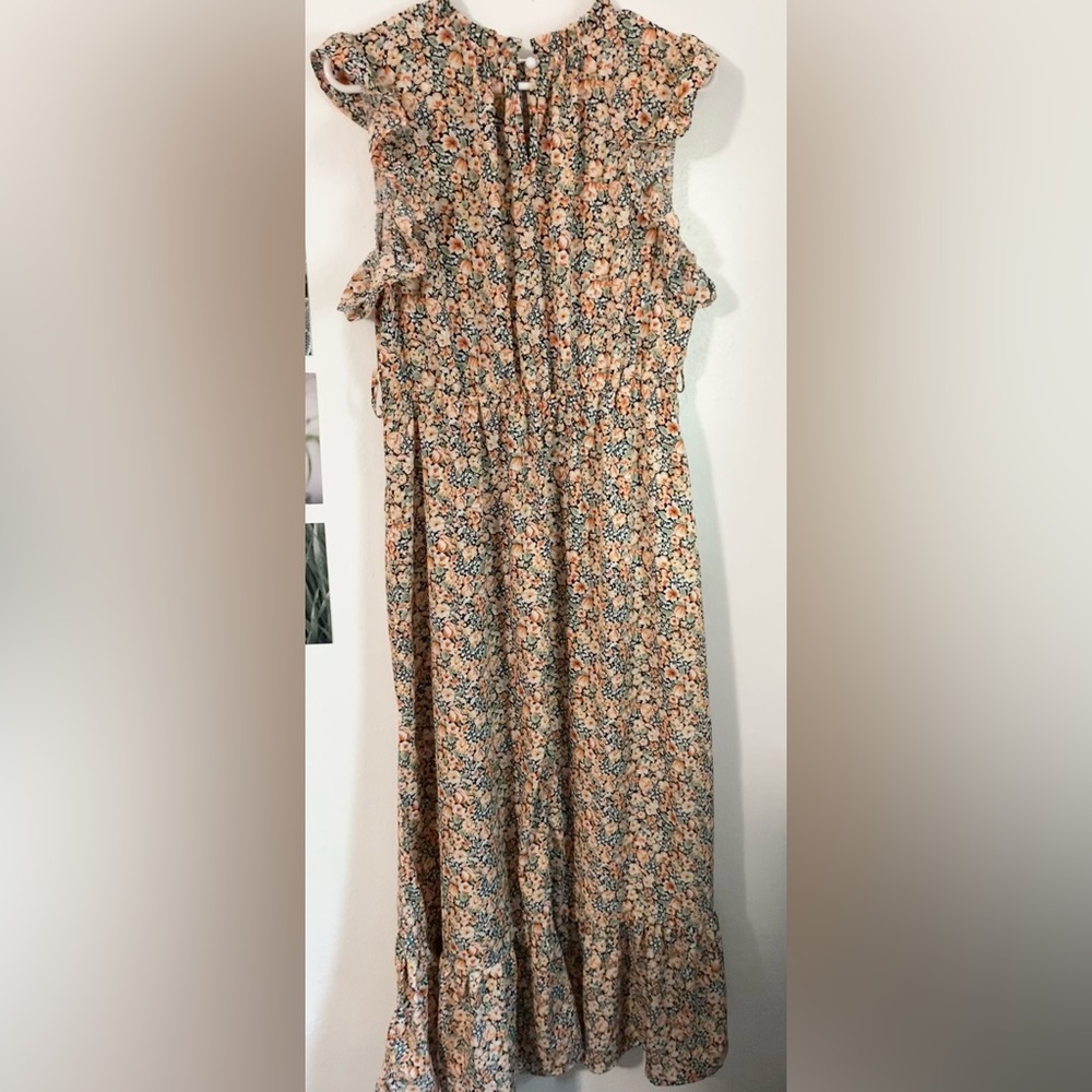 SHEIN Ruffled Floral Maxi Dress - Multicolor - Picture 2 of 5